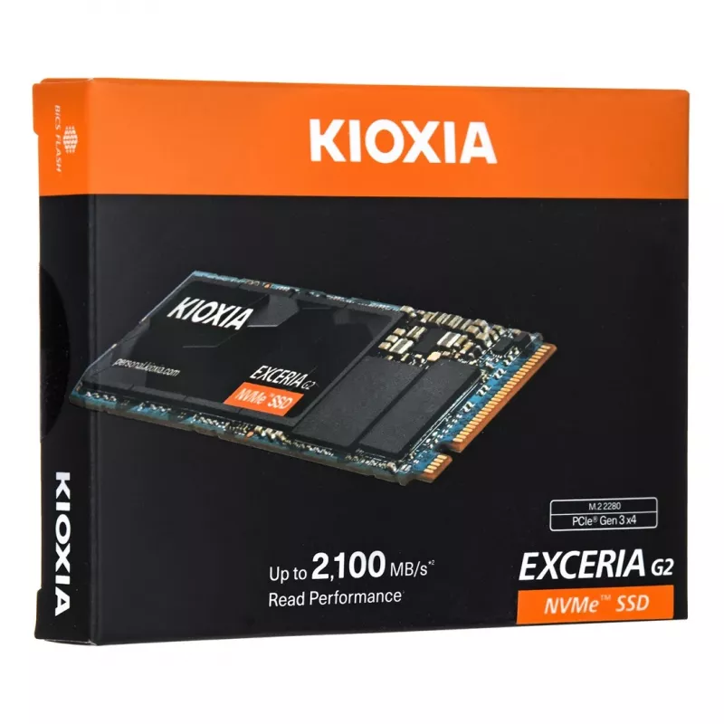 SSD-levy Kioxia 2 TB M.2 PCI Express 3.1a NVMe EXCERIA G2