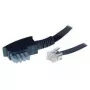 S/CONN 3 m TAE-N - RJ12 musta läpinäkyvä ShiverPeaks