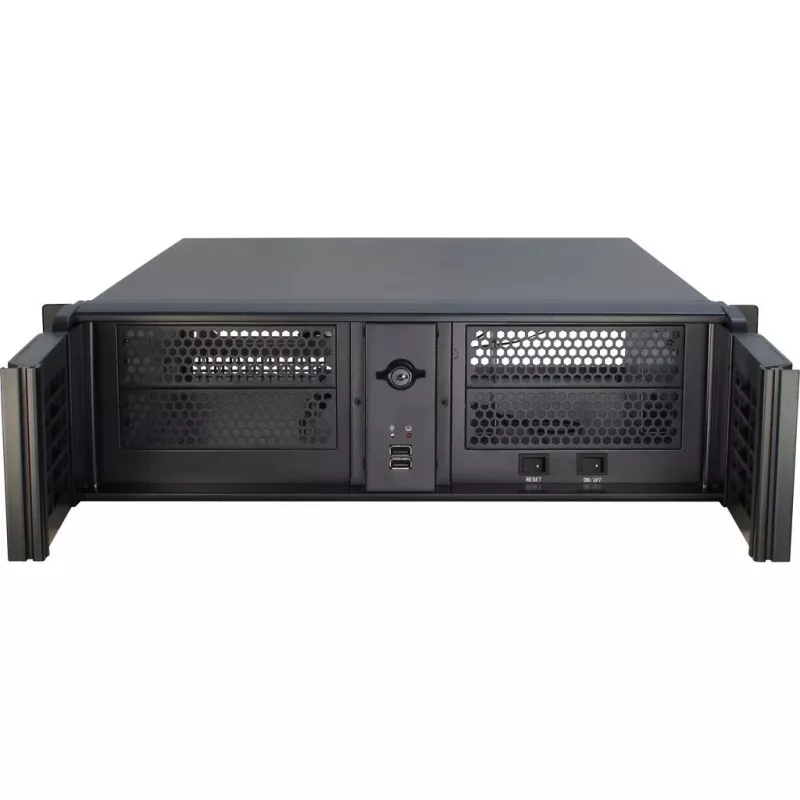 Inter-Tech 3U-3098-S rack musta