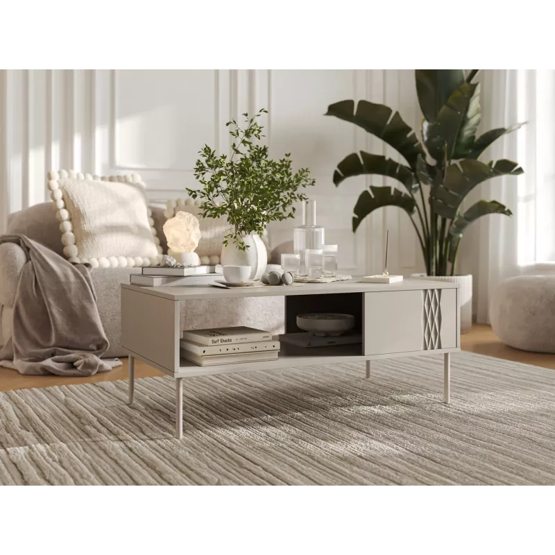 TRESSE penkki / pöytä 110x60x40 kaschmir matta