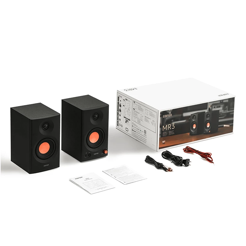Edifier | Aktiiviset studion monitorikaiuttimet | MR3 | 18W x 2 W | Bluetooth | musta | ≥ 85 dB | langaton yhteys