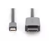 DIGITUS - adapterikaapeli - Mini DisplayPort (uros) - HDMI (uros) - 1,0 m - 8K 60 Hz tuki - musta (DB-340109-010-S)