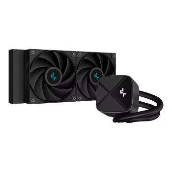 All-in-One-nestekühler DeepCool LS520S — 120 mm tuulettimet, 500–2250 kierr./min, musta, tukee LGA1700/AM5/TR4