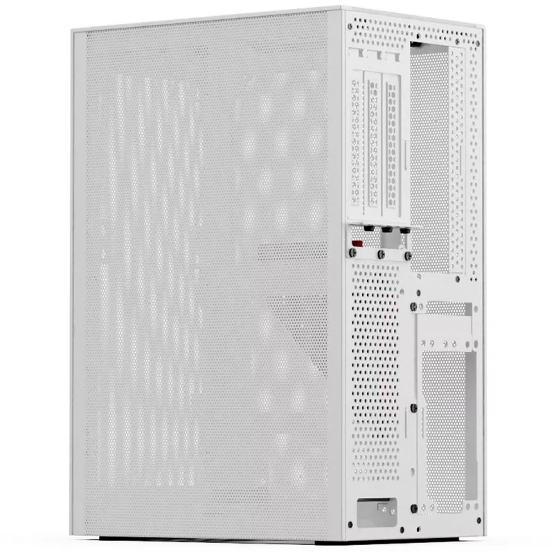 SSUPD Meshlicious Full Mesh PCIE 4.0 Edition Mini-ITX kotelo - valkoinen