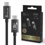Extralink Smart Life CABESL05 USB-C–USB-C-kaapeli, punottu, 240 W, 40 Gbps, 2 m, musta