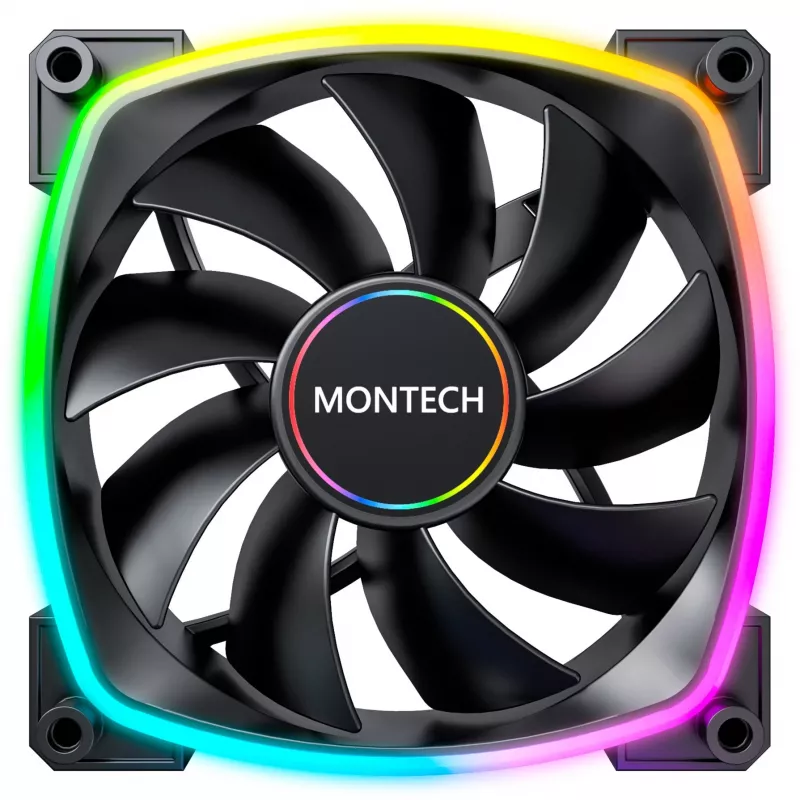 Tuuletin Montech AX140 PWM 14 cm musta 540-1760 RPM