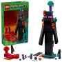 Rakennuslelu LEGO Minecraft setti 21279 Enderman-torni, 867 osaa, 2 minifiguuria, 450 mm korkeus