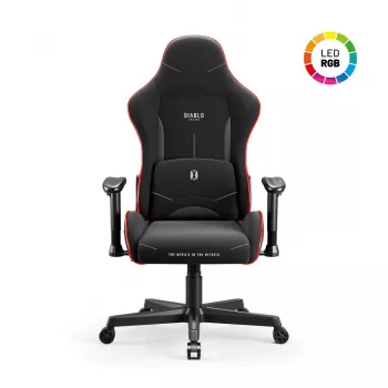 Gaming-tuoli Diablo X-Starter musta LED — Diablo X-Starter Gaming-tuoli integroidulla LED-valaistuksella