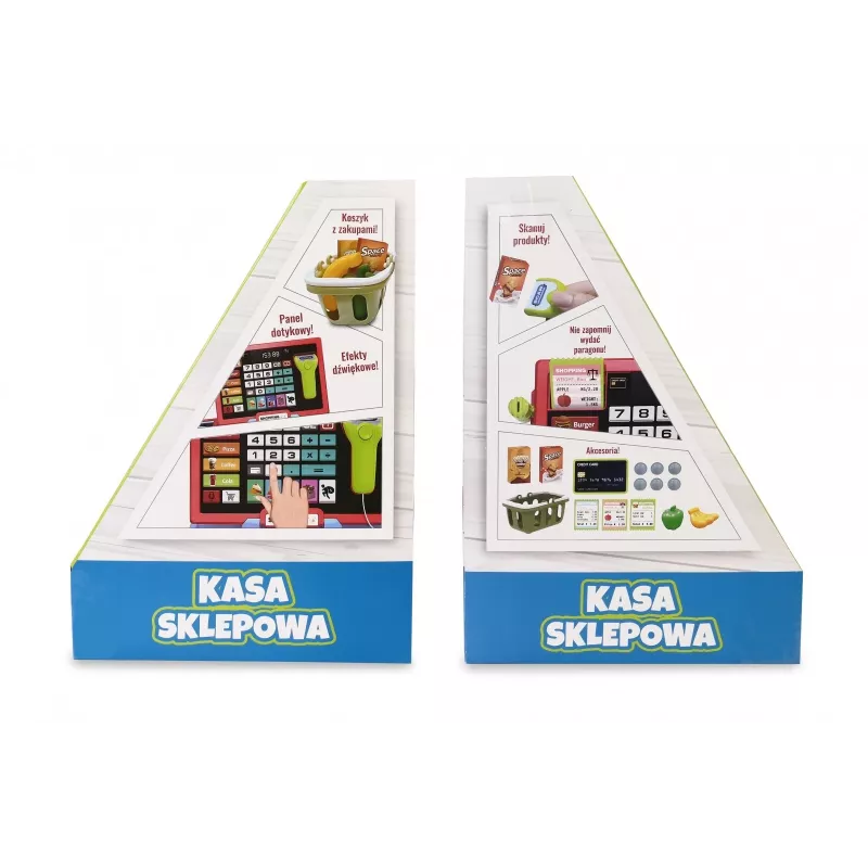 Kassa skannerilla ja vaa'alla