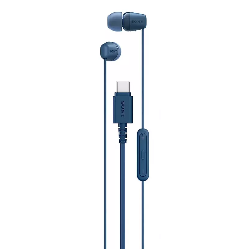 Sony IER-EX15C kuulokemikrofoni johdollinen in-ear puhelut/musiikki USB Type-C sininen