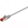 Wentronic Goobay CAT 6 patch-kaapeli, S/FTP (PiMF), harmaa, 10 m – LSZH halogeeniton, kupari (50891)