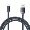 Baseus Crystal Shine kaapeli USB-Lightning, 2,4A, 2m (musta)