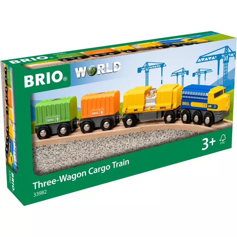 Juna BRIO Three-Wagon Cargo Train