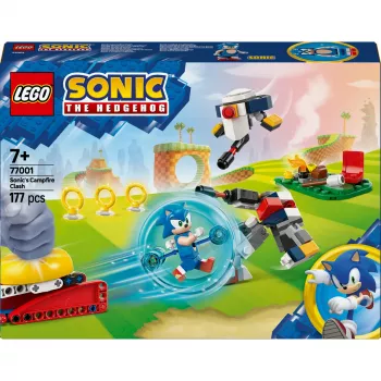 Rakennuslelu LEGO Sonic the Hedgehog 77001 Campfire Showdown lelusetti, 177 osaa, 1 minihahmo, ikä 7+