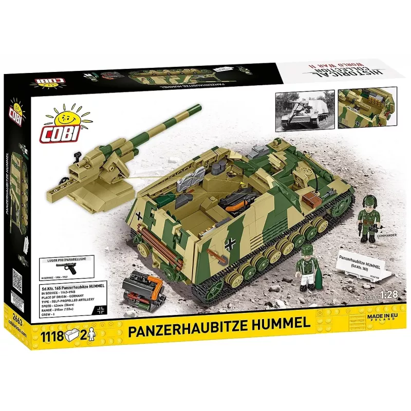 Rakennussarja Cobi Panzerhaubitze Hummel 1118 osaa pienoismallisarja