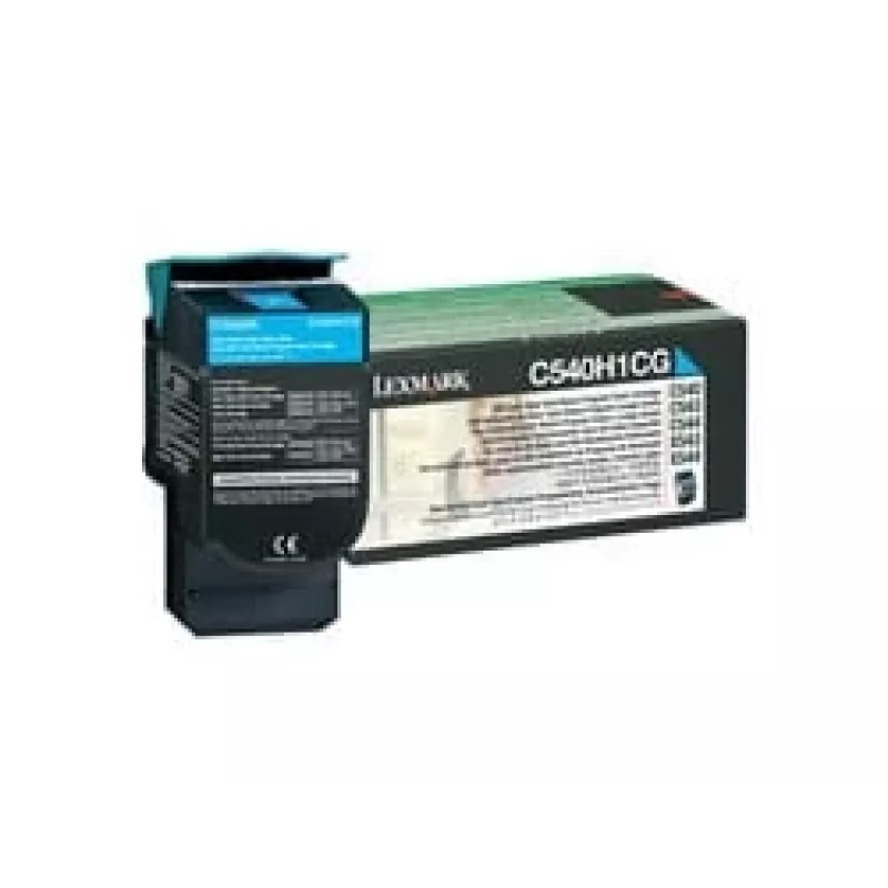 Lexmark C540H1CG väriainekasetti malleille C540/C543/C544/C546, syaani, suuri kapasiteetti, 2000 sivua