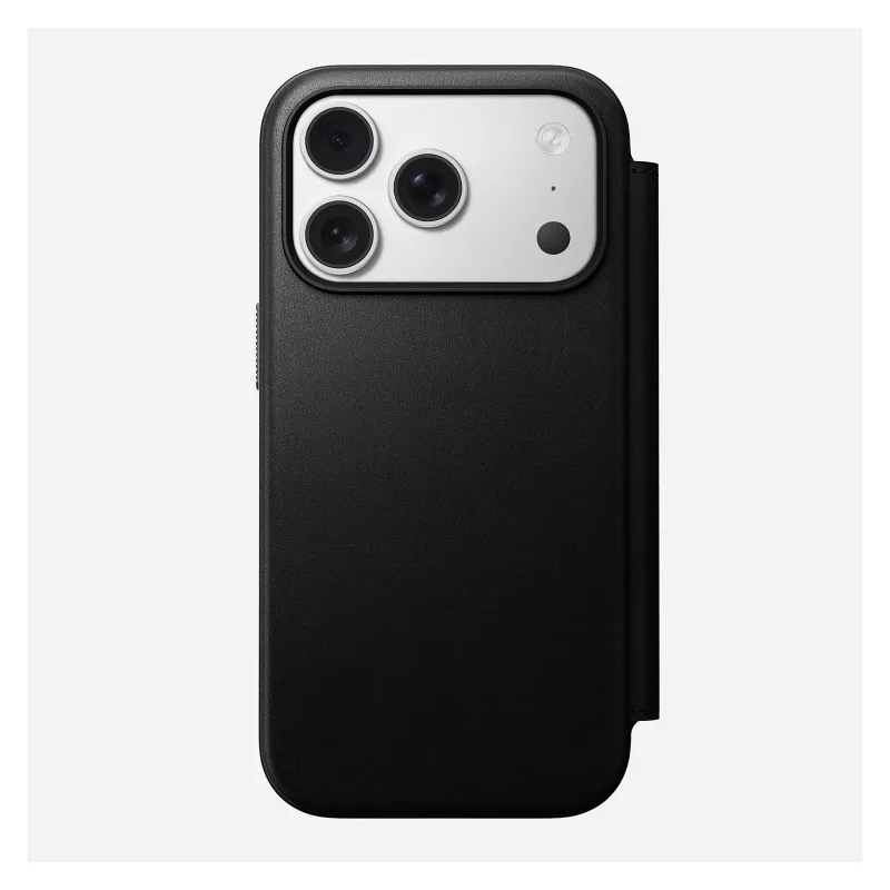 Nomad Modern Leather Folio nahkainen puhelinkotelo iPhone 17 Pro, 16 cm (6,3