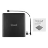 Intenso EOD 500BD Slim ulkoinen Blu-ray-poltin, USB 3.2 Gen 1, musta