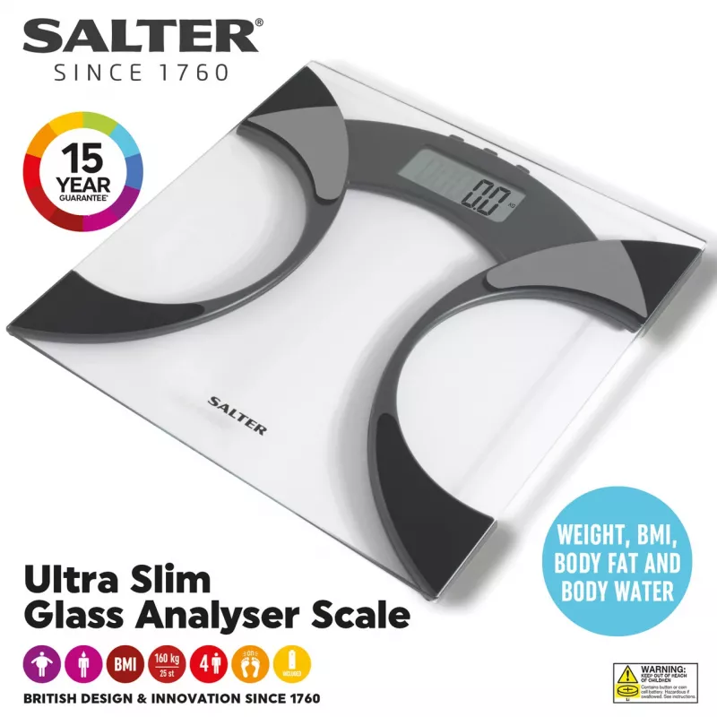 Salter 9141 BKCFEU16 analyysivaaka musta