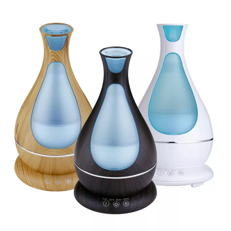 Minimu aromidiffuusori LED-valolla, 400 ml, valkoinen