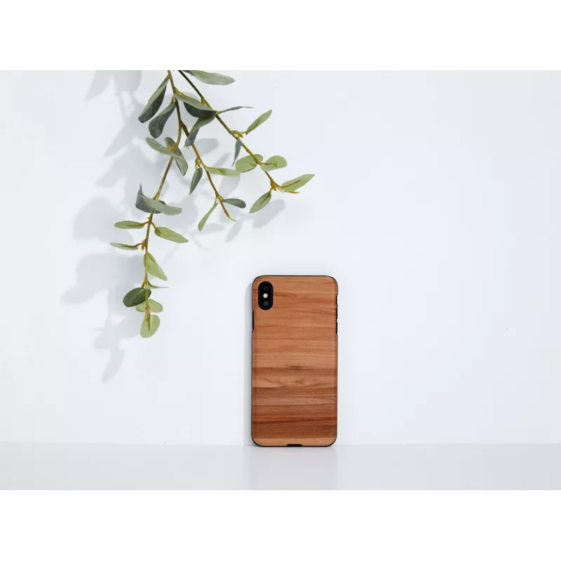 Älypuhelinkotelo man and wood iPhone XS Max — Cappuccino musta suojakotelo