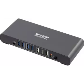 SpeaKa Professional SP-KVM-2P4K KVM-kytkin harmaa (matta) (SP-13773904)