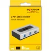 DeLOCK 87667 USB 3.0 2-porttinen kaksisuuntainen jakokytkin