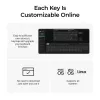 Mekaaninen näppäimistö Keychron V3 Ultra 8K – kaapeli & Bluetooth, QWERTY, RGB, musta