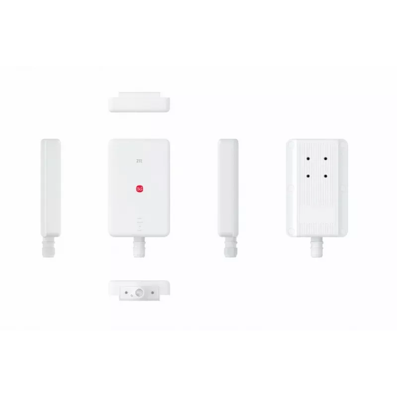 ZTE G5 Max Dual-Band WLAN-reititin 802.11ac – 5G, Dual-SIM, 1x 2,5GbE, USB‑C, 48V, valkoinen