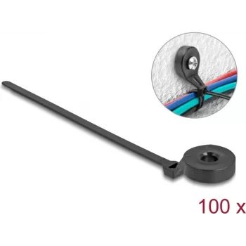 Kaapeliside DELOCK 18915 180×6 mm musta, nailon, 180 mm pituus, 6 mm leveys