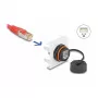 DeLOCK Easy 45 -moduuli verkko RJ45 Cat.6A 45x45mm 1000 Mbit/s musta