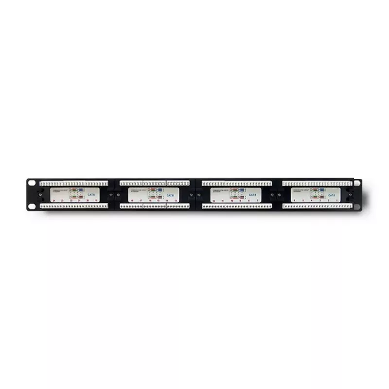 Kytkentäpaneeli RACK 24 porttia, Cat.6 UTP