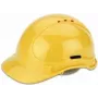 Turvapäähine cimco 140202 — polyetyleeninen suojakypärä, valkoinen/keltainen, 350 g