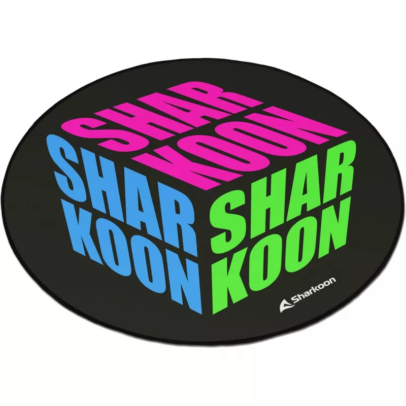 Sharkoon SKILLER SFM11 Cube -tuolimatto, sininen vihreä pinkki polyesteri 1200x1200x5mm