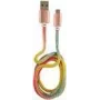 LC-POWER kaapeli USB-Micro-1M-3 1 m sateenkaari kimallus, USB-A → Micro-USB (LC-C-USB-MICRO-1M-3)