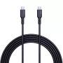 AUKEY CB-SCC241 USB-C Power Delivery PD 240W 5A 20V 1m nylon musta - D