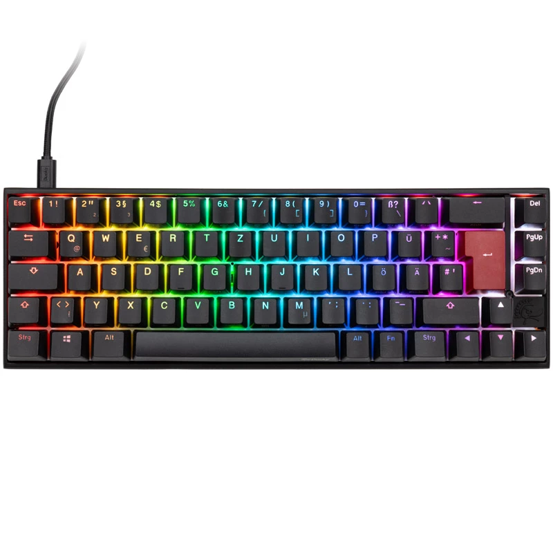 Ducky Mecha Pro SF -näppäimistö, pelikäyttöön, USB, saksalainen, musta