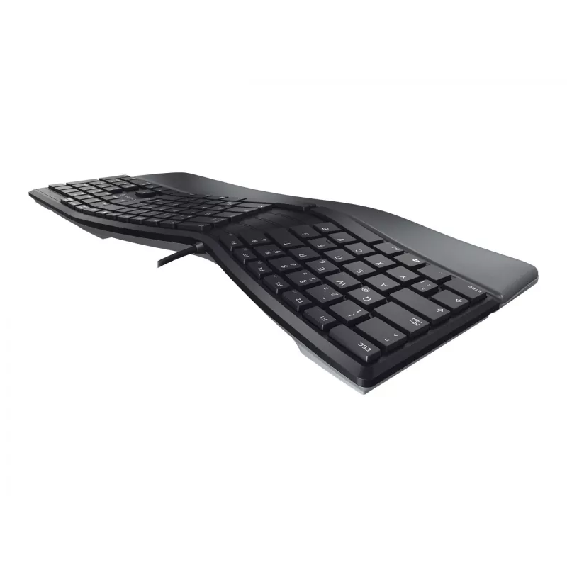 CHERRY KC 4500 ERGO näppäimistö yleiskäyttöinen USB QWERTY pohjoismainen musta