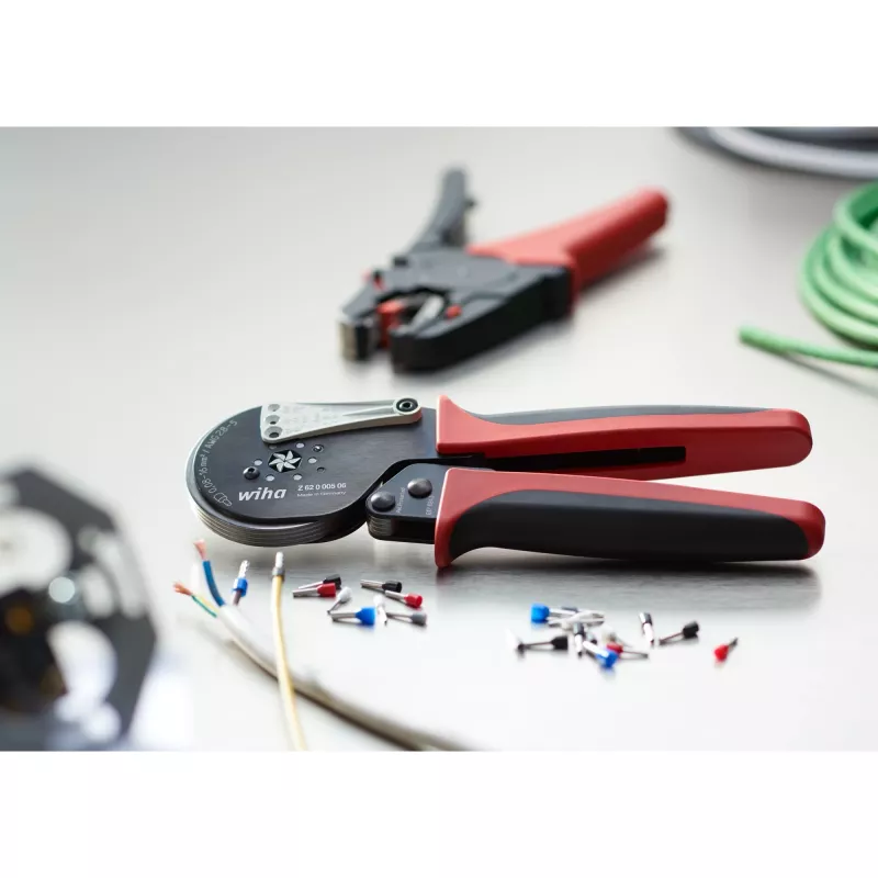 Wiha 41246 kaapelipihdit Crimping Tool musta, punainen