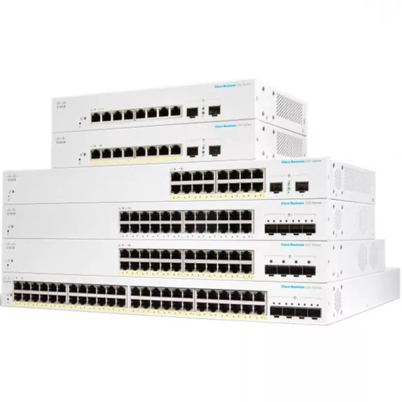 Hallittava L2 Gigabit Ethernet -kytkin Cisco CBS220-48FP-4X-EU