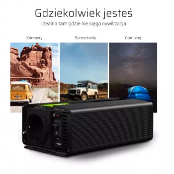 Green Cell® jännitemuunnin 24V–230V 300W musta