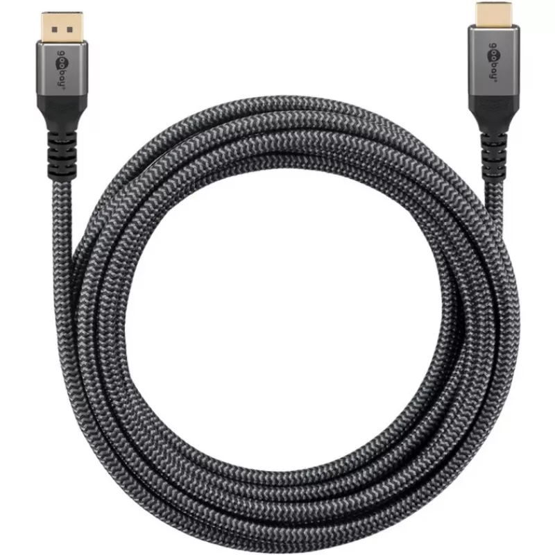 Goobay 65269 videokaapeliadapteri 2 m DisplayPort HDMI harmaa (65269)