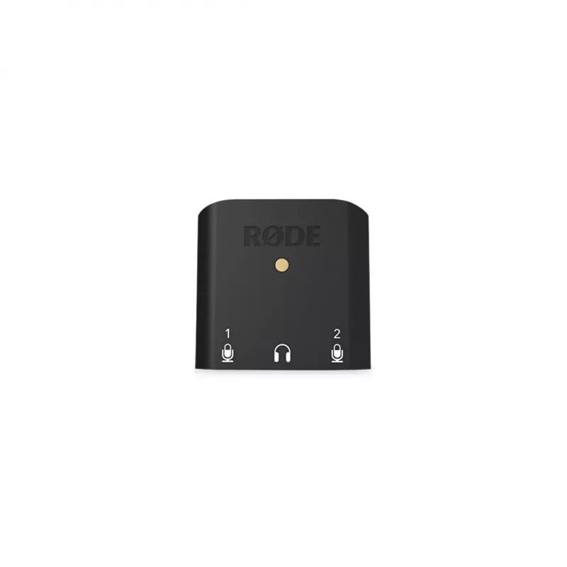 RØDE AI-Micro mobiili äänikortti, 2x 3,5 mm TRS/TRRS -tuloa, 3,5 mm kuulokelähtö, USB-C, musta