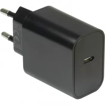 Laturi PD-2020, USB-C-laturi (musta, ilman kaapelia, PD 20 wattia, Quick-Charge 3.0)