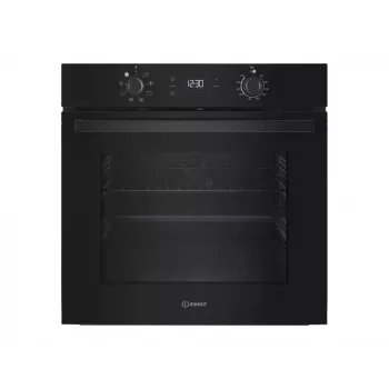 INDESIT-uuni | IO K55C B | 71 L | sähkö | katalyyttinen | elektroninen | korkeus 59,5 cm | leveys 59,5 cm | musta