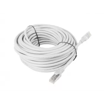 LANBERG Cat5e U/UTP RJ-45 patch-kaapeli PCU5-10CC-1500-S, 15 m, harmaa, CCA, 26 AWG, 100 MHz