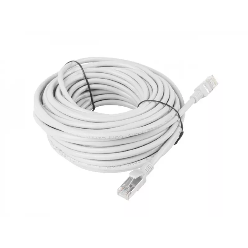LANBERG Cat5e U/UTP RJ-45 patch-kaapeli PCU5-10CC-1500-S, 15 m, harmaa, CCA, 26 AWG, 100 MHz