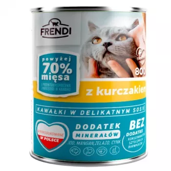Märkäruoka kissoille Frendi paloja kanakastikkeessa 800 g