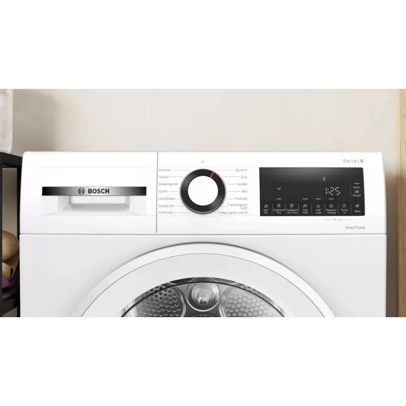 Bosch WQG2320LSN lämpöpumppukuivausrumpu 8 kg valkoinen