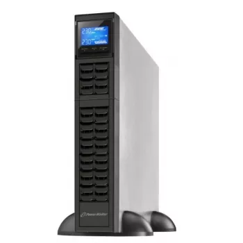 PowerWalker VFI 1000CRM LCD UPS keskeytymätön virransyöttö (UPS) kaksoismuunnos (online) 1 kVA 800 W 3 AC-lähtöä